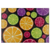 Oranje patroon en achtergrond snijplank (Voorkant)