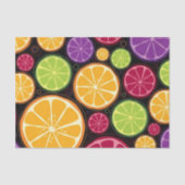 Oranje patroon en achtergrond tissuepapier (Voorkant)