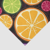 Oranje patroon en achtergrond tissuepapier (Detail)