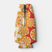 Oranje patroon flesjeskoeler (Achterkant)