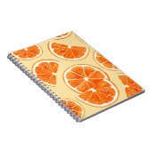 oranje patroon fruit, dieetvoeding, waterverf notitieboek (Rechterzijde)
