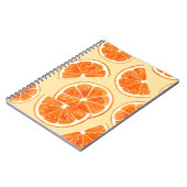 oranje patroon fruit, dieetvoeding, waterverf notitieboek (Linkerzijde)