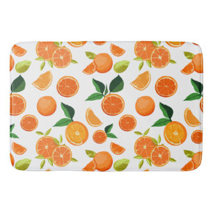 Oranje patroon groot badmat