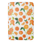 Oranje patroon groot badmat (Voorkant Verticaal)