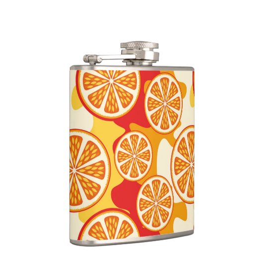 Oranje patroon heupfles (Rechts)