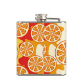 Oranje patroon heupfles (Achterkant)