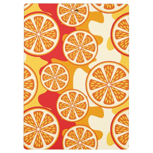 Oranje patroon klembord (Achterkant)