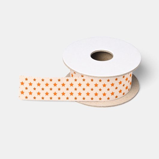 Oranje patroon met sterren lint (Spoel)