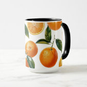 Oranje patroon mok (Voorkant rechts)