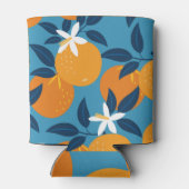 Oranje patroon:  naadloze textuur blikjeskoeler (Achterkant)