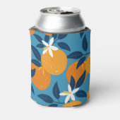 Oranje patroon:  naadloze textuur blikjeskoeler (Blikje Achterkant)