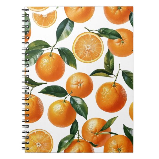 Oranje patroon notitieboek (Voorkant)