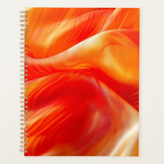 Oranje patroon planner (Voorkant)