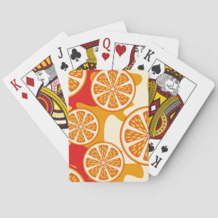 Oranje patroon pokerkaarten
