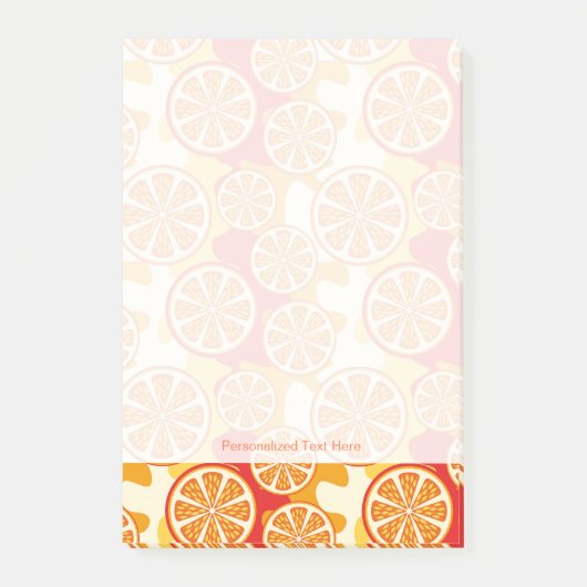 Oranje patroon post-it® notes (Voorkant)