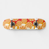 Oranje patroon skateboard (Horizontaal)