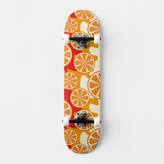 Oranje patroon skateboard (Voorkant)
