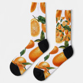 Oranje patroon sokken (Links)