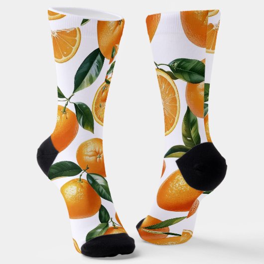 Oranje patroon sokken (Gebogen)
