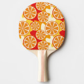 Oranje patroon tafeltennisbatje (Voorkant)