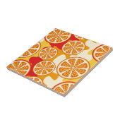 Oranje patroon tegeltje (Zijkant)