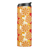 Oranje patroon thermosbeker (Gedraaid links)