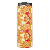 Oranje patroon thermosbeker (Achterkant)