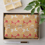 Oranje patroon tissuepapier (Geschenk)