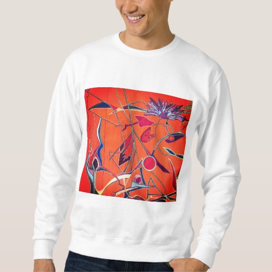 Oranje patroon trui (Voorkant)