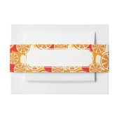 Oranje patroon uitnodigingen wikkel (Voorkant Voorbeeld)