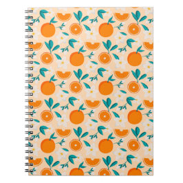 Oranje Patroon | Verse Citrus Ontwerp Notitieboek