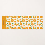 Oranje patroon yogamat (Voorkant (horizontaal))