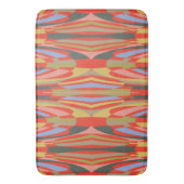 Oranje patroonbadmat - Werveling Biscayne Badmat (Voorkant Verticaal)