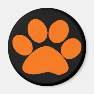 Oranje Pauw Print Magnet