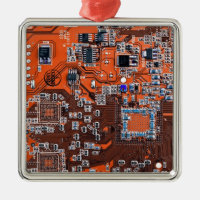 Oranje PCB-printplaatontwerp voor IT-professionals
