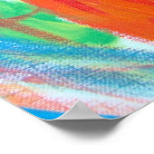 Oranje Peacock Poster (Hoek)