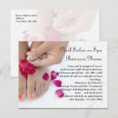 Oranje pedicure, roze roze, nagelzout Briefkaarten (Voorkant / Achterkant)