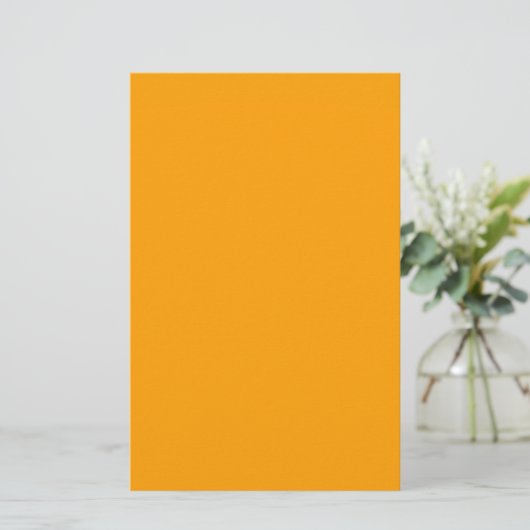 Oranje Peel Solid Color Briefpapier (Staand voorkant)