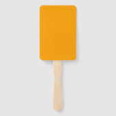 Oranje Peel Solid Color Handwaaier (Achterkant)