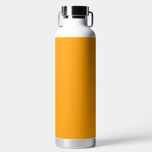 Oranje Peel Solid Color Waterfles (Voorkant)