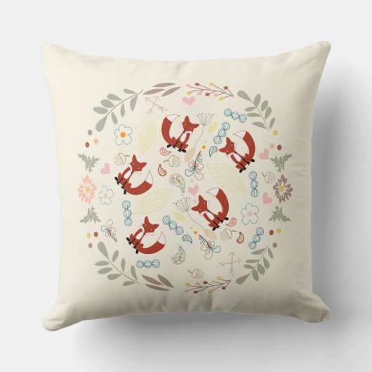 Oranje pekroze monogram met schuif kussen (Achterkant)