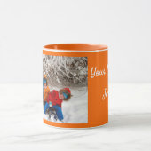 Oranje personaliseer de Mok van de Coffee van het  (Midden)