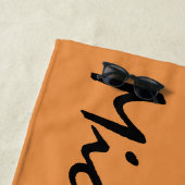 Oranje persoonlijke keuken strandlaken (In situ)