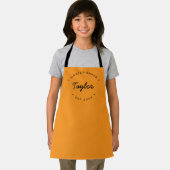 Oranje persoonlijke naam Jaar Master Baker Schort (Insitu)