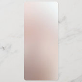 Oranje perzik bloemenmenu menu (Achterkant)