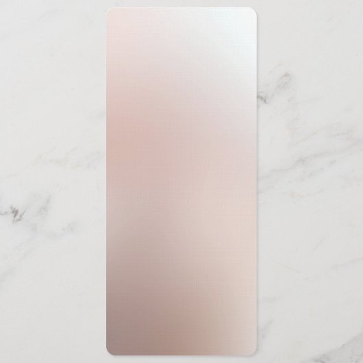 Oranje perzik bloemenmenu menu (Achterkant)