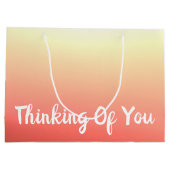 Oranje perzik en geel groot cadeauzakje (Achterkant)