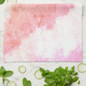 Oranje perzik en roze theedoek (Gevouwen)