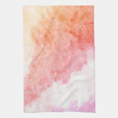 Oranje perzik en roze theedoek (Verticaal)