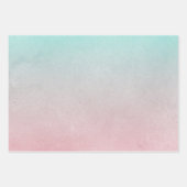 Oranje perzik mint bruiloft inpakpapier vel (Voorkant 3)